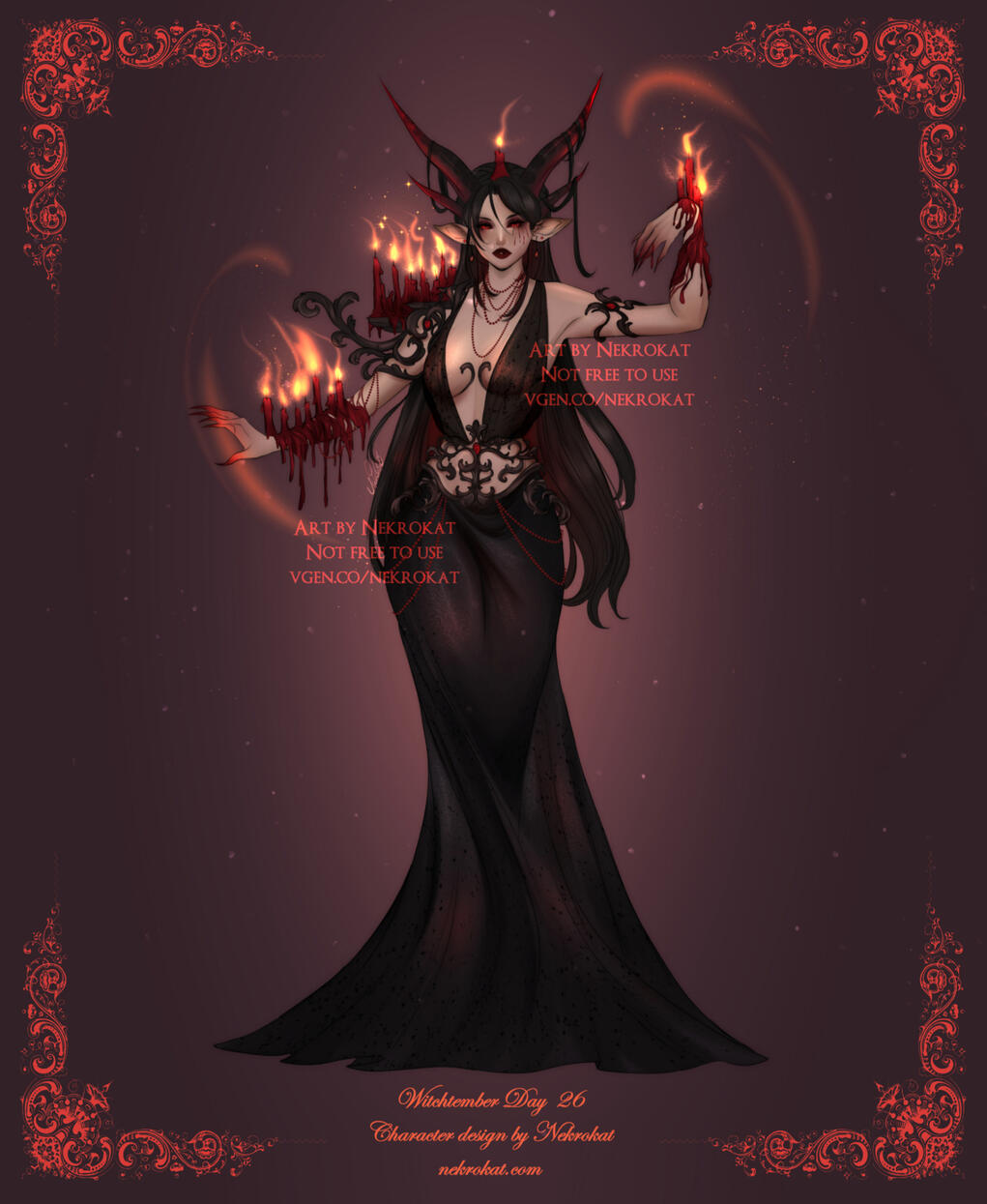 Candle - Cultist of Baphomet, Keeper of the Flame. She tends the temple and welcomes lost souls to the church. Everyone can find solace, and their revenge will be sated there. She was a master blacksmith before joining the cult.